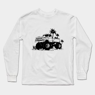 monster truck vintage truck Long Sleeve T-Shirt